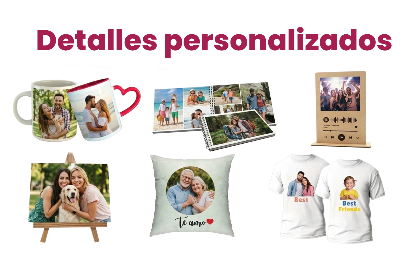 Progetto di composizione fotografica personalizzata como regalo - Gloria Cárdenas